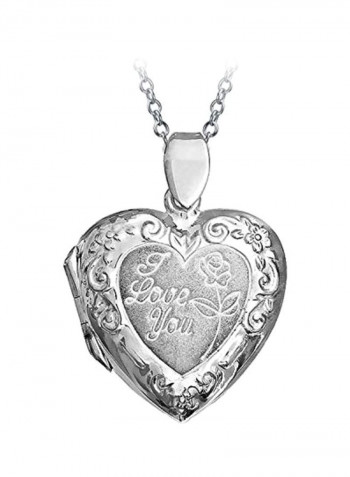 925 Sterling Silver Heart Shaped Locket