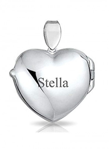 925 Sterling Silver Heart Shaped Locket