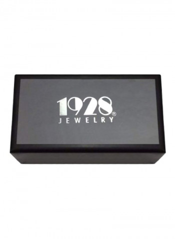 Gold Plated Crystal Studded Cuff Links