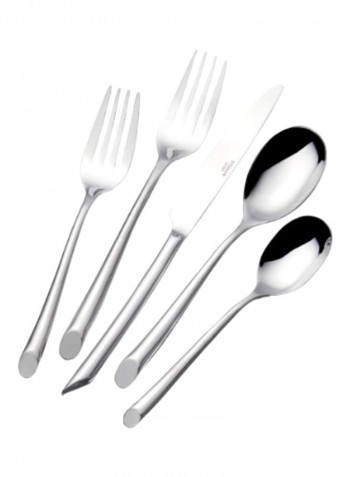 20-Piece Stainless Steel Flatware Set Silver