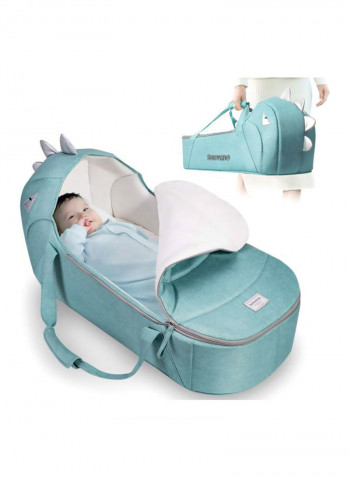Foldable Travel Carry Cot Green