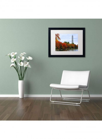 Tidal Basin Autumn 3 Framed Wall Art multicolour 11 x 14inch