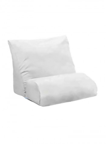 Multipurpose Flip Pillow Cotton White 19x20x18centimeter