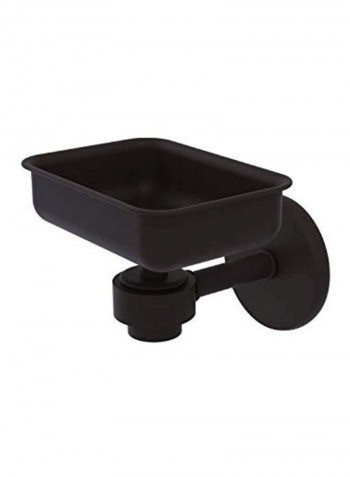 Wall Mounted Soap Dish Black 4.5x3.5x3inch