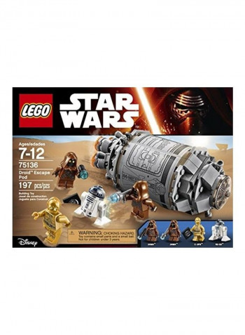 197-Piece Star Wars Droid Escape Pod Building Toy
