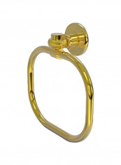 Continental Collection Twist Accents Towel Ring Gold