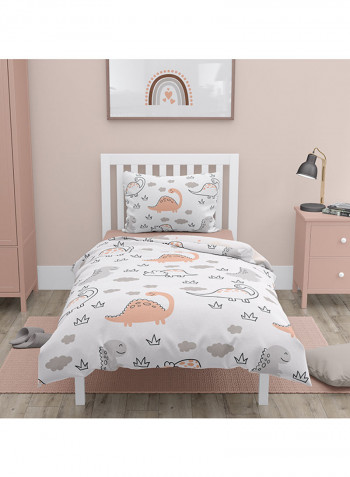 Cover Duvet with Pillow Case, Small - Dino/Cloud