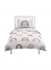 Cover Duvet with Pillow Case, Small - Rainbow/Circles