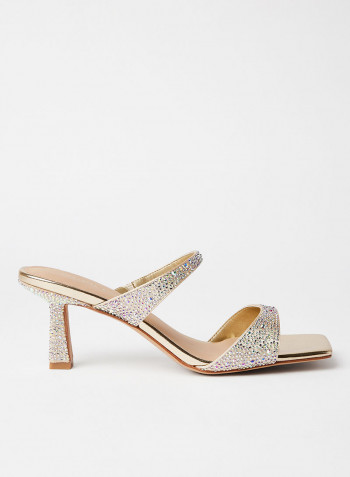 Raeni Embellished Sandals Gold