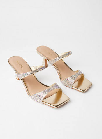 Raeni Embellished Sandals Gold