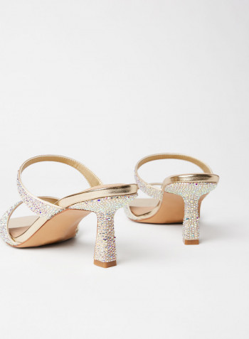 Raeni Embellished Sandals Gold