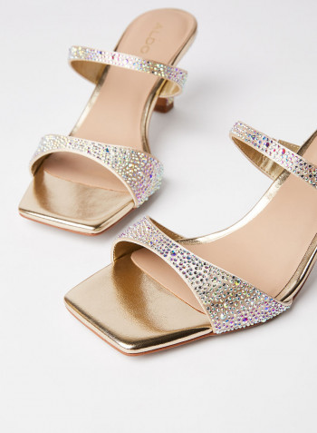 Raeni Embellished Sandals Gold