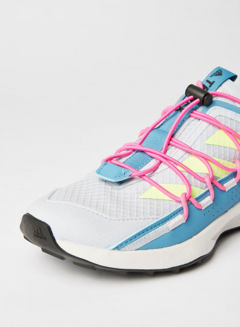 Terrex Voyager 21 Travel Shoes Halo Blue/Hi-Res Yellow/Screaming Pink