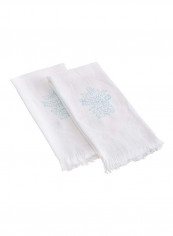 2-Piece Stamped Embroidery White/Blue reviews 2-Piece Stamped Embroidery White/Blue