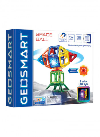 36-Piece Space Ball Geo-Magnetic Vehicle Construction Set
