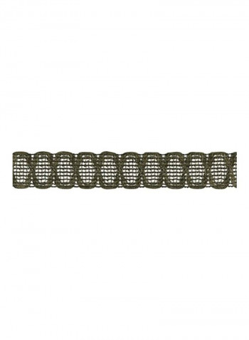 Metallic Grid Gimp Trim Black/Gold