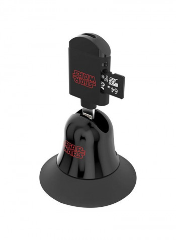 Star Wars 2-In-1 Flash Drive And Card Reader 64غيغابايت أسود