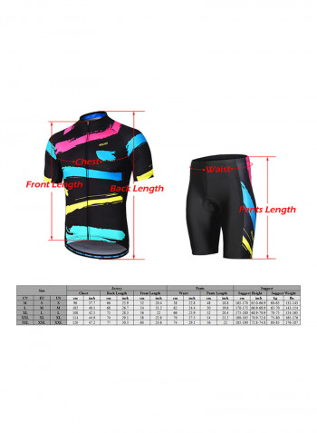 3D Cushion Padded Cycling Clothing Set 6feet