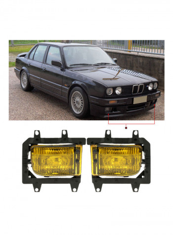 2-Piece Left And Right Front Fog Light Lens Kit