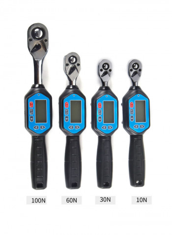 Digital Torque Wrench With Buzzer LED Indication Blue 34 x 5.50 x 9cm