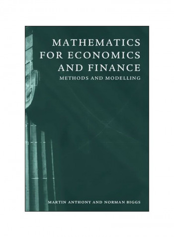 Mathematics For Economics And Finance : Methods And Modelling Paperback
