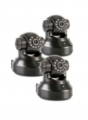 3-Piece Wireless WiFi Two Way Audio Surveillance Camera