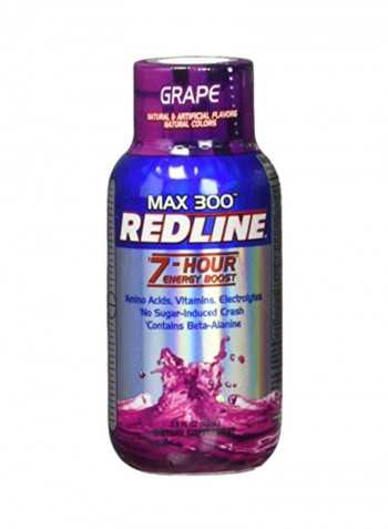 Pack Of 12 Max 300 Redline Energy Boost Dietary Supplement