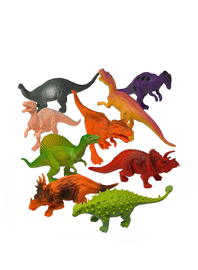 Pack Of 12 Realistic Looking Large Plastic Assorted Dinosaur Figure 7 inch
