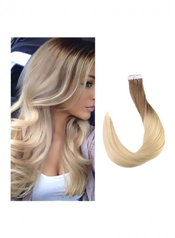20-Piece Hair Extensions Wig #6T613 Brown 16inch