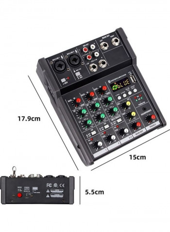 4-Channel Bluetooth Digital Audio Mixer