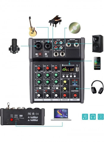 4-Channel Bluetooth Digital Audio Mixer