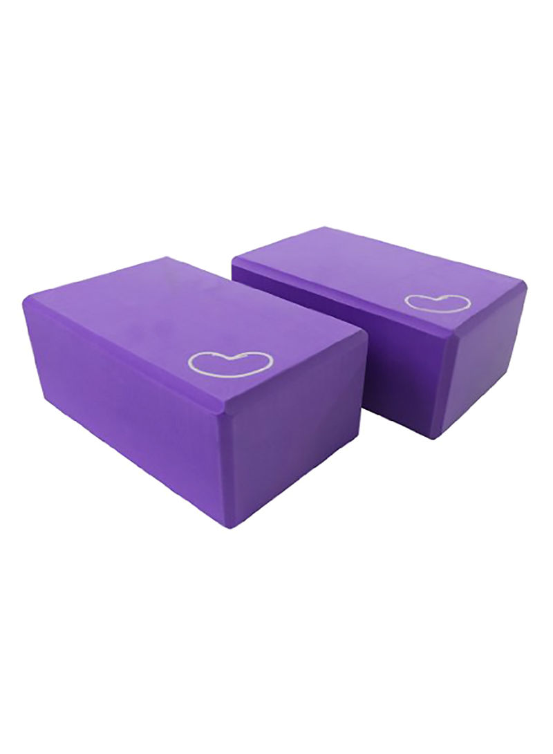 Purple - 2 Pack - Eva Yoga Block - 3 X 6 X 9 Inches 6X6X9inch