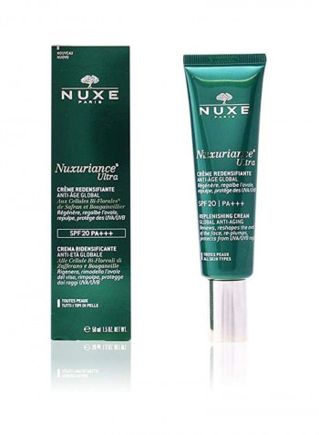 Nuxuriance Ultra Replenishing Cream SPF 20 PA+++ Green/Silver 50ml