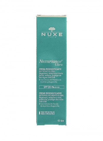 Nuxuriance Ultra Replenishing Cream SPF 20 PA+++ Green/Silver 50ml