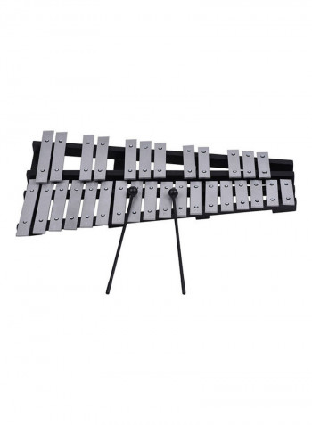 Foldable 30 Note Glockenspiel Xylophone With 2 Sticks