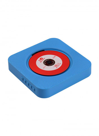 Portable Wall Mounted CD Player Music Amplifier Audio Boombox With Remote Control CDP1042 Blue/White