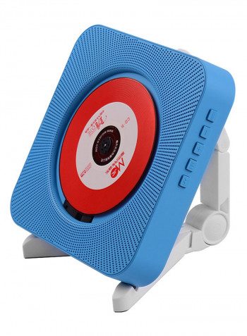 Portable Wall Mounted Audio Boombox With Remote CDP1041 Blue/White