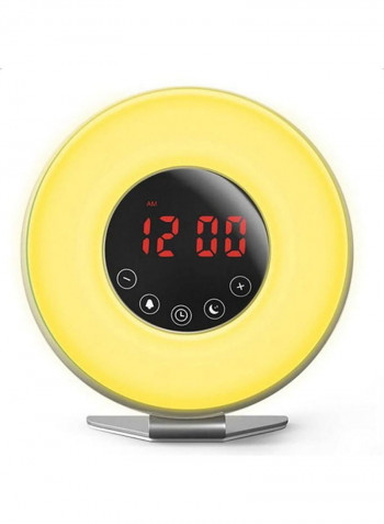 Sunrise Digital Alarm Clock White 20 x 10 x 20cm