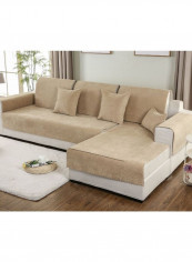 Anti-Slip Waterproof Sofa Slipcover Khaki 70 x 240centimeter