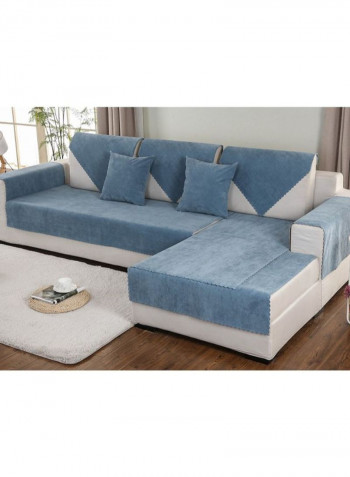 Waterproof Non-Slip Sectional Sofa Cover Blue