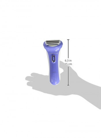 4-Blade Smooth Glide Foil Shaver Purple/White 5.9x2.6x1.6inch