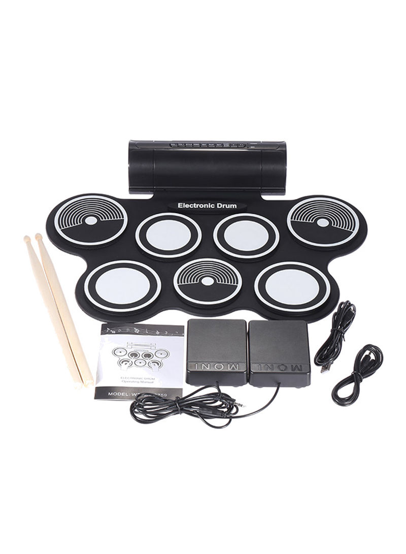 Portable Foldable Silicone Electronic Drum Pad Kit