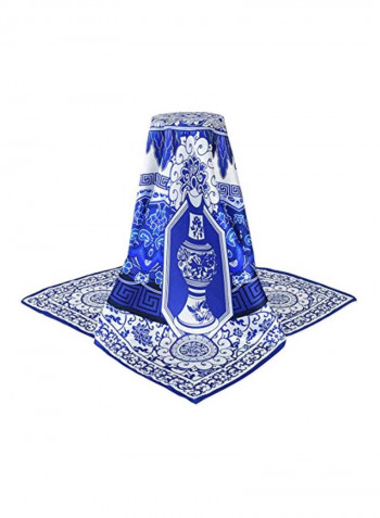 وشاح مطبوع متعدد الألوان