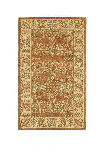 Bergama Collection Handmade Area Rug Brown/beige 60.96 x 91.44centimeter