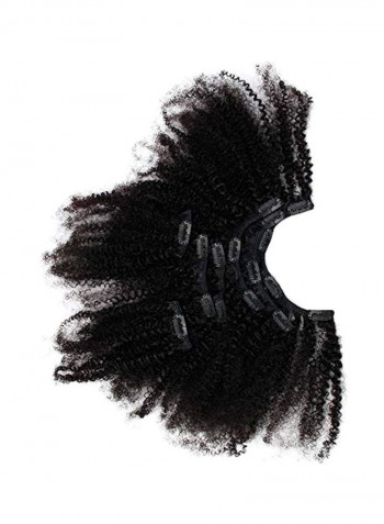 Clip-In Hair Extensions Black 16inch
