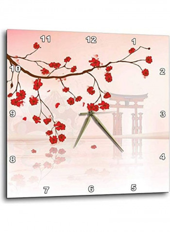 Decorative Printed Wall Clock Multicolour 13x13inch