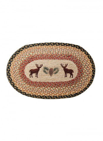Deer Design Mat Multicolour 50.8 x 76.2centimeter