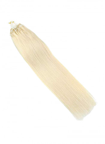 Straight Micro Loop Hair Extension Blonde 14inch