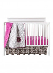 6-Piece Damask Crib With Bumper Bedding Set reviews 6-Piece Damask Crib With Bumper Bedding Set