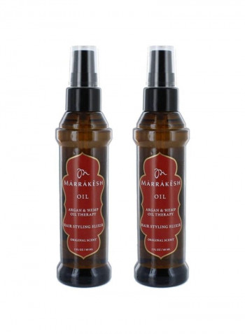 Pack Of 2 Marrakesh Oil Hair Styling Elixir 2ounce